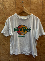 Vintage 90s slouchy HR Bahamas souvenir white single stitch t-shirt size XXL
