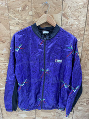 Sportful Vintage Purple Black Geometric Cycle Jacket L