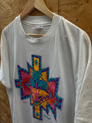 Vintage 90s Maui foam print souvenir single stitch t-shirt size XL by Hanes