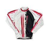 Marcello Bergamo Racing Team Cycling Jacket XXL White Red Black Long Sleeve