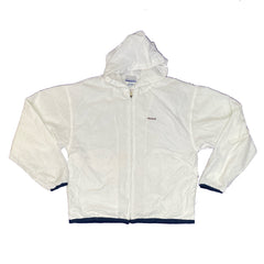 Vintage Y2K Reebok white shell track windbreaker jacket size medium