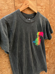 Vintage 90s Dig It beach volleyball grey faded single stitch t-shirt size small