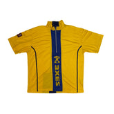 Vintage Exes Yellow Blue Short Sleeve Cycling MTB Jersey Top XL