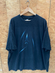 Vintage Y2K Star Wars Delta shield logo faded black t-shirt size XXXL