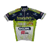 Vintage Pissei Cycling Jersey "I Fiori Del Lago" 2007 Green/Navy Blue Size 2