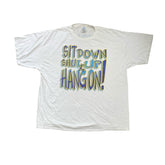 Vintage Busch Adventure Parks 3XL T-Shirt Sit Down Shut Up Hang On Graphic Tee