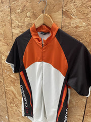 Campagnolo Cycling Jersey Short Sleeve Orange Black White Men's L