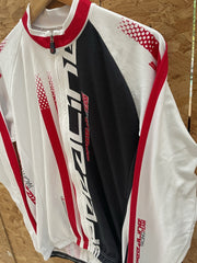 Marcello Bergamo Racing Team Cycling Jacket XXL White Red Black Long Sleeve
