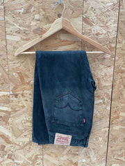 Levi's 504 Jeans Black Size 31x30 Modern Straight Fit Denim