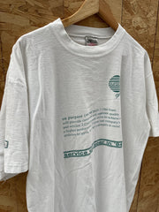 Vintage Single Stitch T-Shirt XL White "Service will soar in '94" Graphic Tee