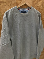 Vintage Y2K Tommy Hilfiger grey muted minimal sweater size XL