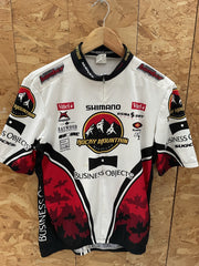 Sugoi Rocky Mountain Bicycles Cycling Jersey Shirt Men's XL White Red Shimano