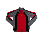 Crane Sport Men's L Red Black Grey Long Sleeve Cycling Jersey Shirt