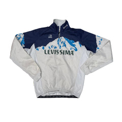 Gigante Levissima Cycling Jersey Jacket Blue White Men's XL Long Sleeve