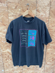 Vintage BEST Society for Neuroscience 25 Years T-Shirt XL Black 1970-1995