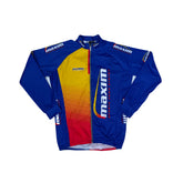 Ultima Bike Wear Maxim Sports Food System Cycling Jacket Blue Yellow Red Size 7