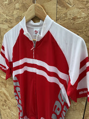 Marcello Bergamo Cycling Jersey XXL Red White Short Sleeve Men's Sportswear