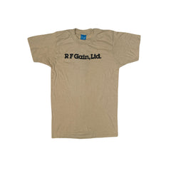 Vintage 70s beige RF Gain USA souvenir single stitch t-shirt size small