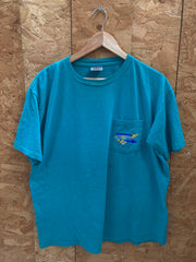 Vintage 96 Kingfish Challenge thrashed fishing single stitch t-shirt size large