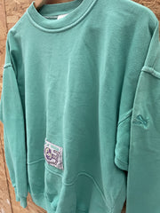 Vintage Puma Action & Fashion Crewneck Sweatshirt Teal Size 4