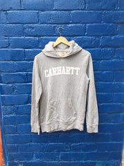 Vintage Y2K Carharrt grey marl spellout hoody oversized XS
