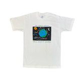 Vintage 90 save the world radio single stitch t-shirt size medium by Screenstars