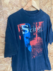 Vintage 96 Sting murcury rising tour black band tshirt size XL the police