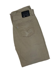 Vintage Y2K beige Levi’s 514 black label beige chino brushed cotton pants jeans W34” L32”