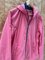 Vintage Timberland Men's L/G Red Hooded Lightweight Day Jacket Casual