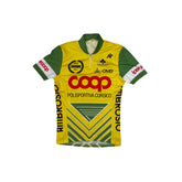 Vintage Assos Cycling Jersey Men's Yellow Green "Coop" Corsico Size M
