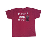 Vintage Y2K Coca-Cola Best Pop Ever Graphic T-Shirt Red 2XL Modern