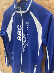 Crespo Blue White Full Zip Running Jacket Men's M