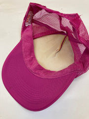 Vintage 90s Maui Wave Riders Hawaii pink snap back trucker cap new old stock