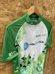 Scimitar 2018 "Ride Don't Hide" Cycling Jersey Green White Men's XL