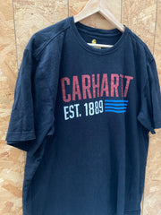 Vintage Y2K Carhartt print black t-shirt size XL