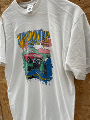 Vintage Single Stitch Vancouver 1994 Graphic T-Shirt Size L White