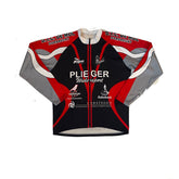 Rogelli de Mol Dordrecht Cycling Jersey Long Sleeve Black Red Grey Size XXL