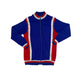 Vintage 70s Track Jacket Blue Red White Athletic Men's M