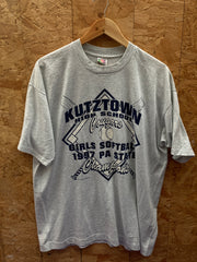 Vintage 97 Kutztown USA grey single stitch t-shirt size XL by Fruit of the loom