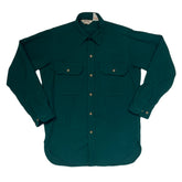 Vintage 90s Cabelas dark green heavy duty hunting outdoorsman shirt size medium