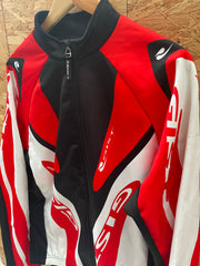 GIST Cycling Jacket Red White Black Full Zip Long Sleeve Men's Size XL