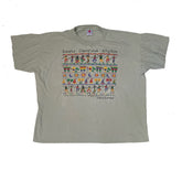 Vintage 90s light olive green dancing Honduras single stitch t-shirt size XL