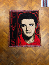 Vintage Elvis Presley Woven Throw Blanket Red Black 50" x 60" Northwest