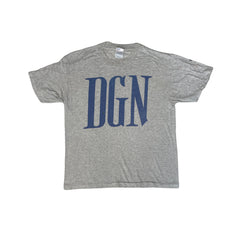 Vintage 90s Thrashed Single Stitch Hanes T-Shirt DGN Gray - Size L