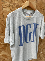 Vintage 90s Thrashed Single Stitch Hanes T-Shirt DGN Gray - Size L