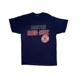 Vintage 80s Boston Red Sox Single Stitch T-Shirt - Navy Blue M