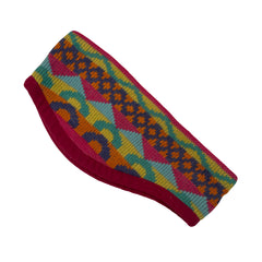 Boho Geometric Knit Headband Ear Warmer Fleece Lined Multicolor Women's