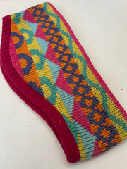 Boho Geometric Knit Headband Ear Warmer Fleece Lined Multicolor Women's