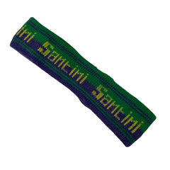 Santini Vintage Knit Headband Green Purple Yellow Logo Sport Tennis Cycling Retro