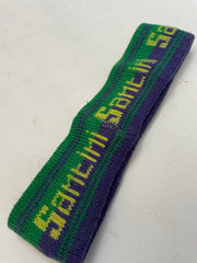 Santini Vintage Knit Headband Green Purple Yellow Logo Sport Tennis Cycling Retro